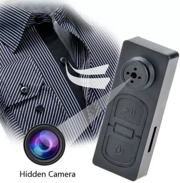 Mini ButtonMini Pocket Button Hidden Spy Camera Video Camera Motion  Detection DV Camcorder Security Camera (32 GB, 1 Channel) - Spy Gadget Zone